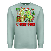 Seafoam my first christmas unicorn Premium Sweatshirt - FaDigitalArtStudio