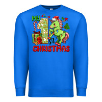 True Royal my first christmas unicorn Premium Sweatshirt - FaDigitalArtStudio