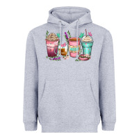 Heather Grey mom coffee cups Heavyweight Hoodie - Zillion Design Studio