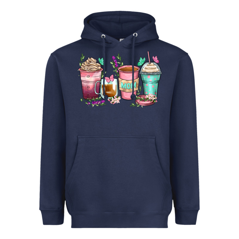 Mom Coffee Cups Heavyweight Hoodie by Zillion Design Studio | Teevron