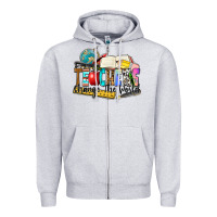 Heather Grey teachers change the world Zipper Hoodie - Zillion Design Studio