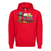 Red teachers change the world Zipper Hoodie - Zillion Design Studio