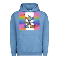 Pigment Pebble Blue be proud of who you are Urban Hoodie - MaliasSmallBusiness