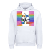 White be proud of who you are Urban Hoodie - MaliasSmallBusiness