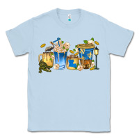 Dusty Blue louisiana coffee cups Classic Tee - texasbilliewilder