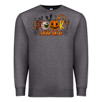 Charcoal Heather spooky season Premium Sweatshirt - RacoonDesign