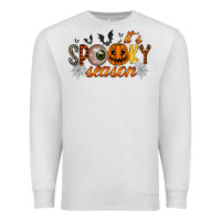 Oatmeal Heather spooky season Premium Sweatshirt - RacoonDesign