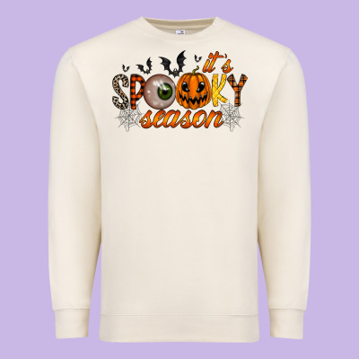 Spooky Season Premium Sweatshirt Designed By Racoondesign
