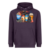 Plum monster truck coffee cups Heavyweight Hoodie - Zillion Design Studio