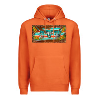 Carrot western howdy cowgirl leopard serape   license plate template Premium Hoodie - BarkalooDesign