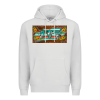 Dove Grey western howdy cowgirl leopard serape   license plate template Premium Hoodie - BarkalooDesign