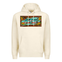 Tofu western howdy cowgirl leopard serape   license plate template Premium Hoodie - BarkalooDesign