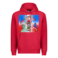 Cardinal american flag  and america Premium Hoodie - AdoDesignShop