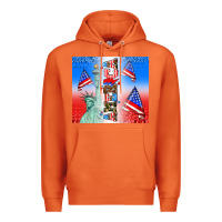Carrot american flag  and america Premium Hoodie - AdoDesignShop