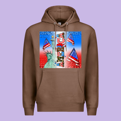 American Flag  And America Premium Hoodie Designed By Adodesignshop