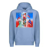 Colony Blue american flag  and america Premium Hoodie - AdoDesignShop