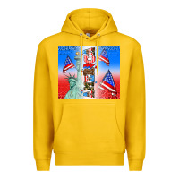 Lemon american flag  and america Premium Hoodie - AdoDesignShop
