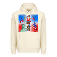 Sandshell american flag  and america Premium Hoodie - AdoDesignShop