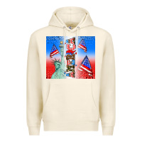Tofu american flag  and america Premium Hoodie - AdoDesignShop