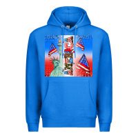 True Royal american flag  and america Premium Hoodie - AdoDesignShop