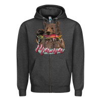 Mother's Day Mama Bear Hunting Fish Zipper Hoodie | Teevron