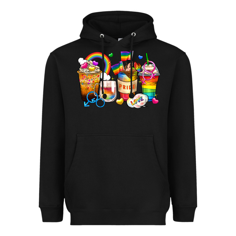 Pride Coffee Cups Heavyweight Hoodie by Zillion Design Studio | Teevron