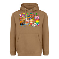 Toasted Coconut pride coffee cups Heavyweight Hoodie - Zillion Design Studio