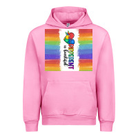 Fuchsia Pink different is beautiful Urban Hoodie - MaliasSmallBusiness