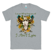 Heather Grey love you till my lungs give out i aint lying Classic Tee - texasbilliewilder