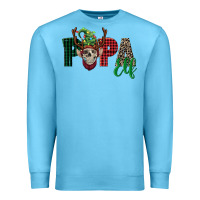 Ocean Blue papa elf skull Premium Sweatshirt - FaDigitalArtStudio