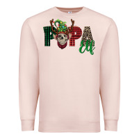 Pale Pink papa elf skull Premium Sweatshirt - FaDigitalArtStudio
