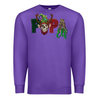 Purple papa elf skull Premium Sweatshirt - FaDigitalArtStudio