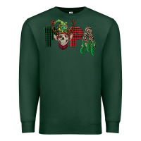 Sports Green papa elf skull Premium Sweatshirt - FaDigitalArtStudio