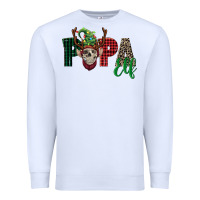 White papa elf skull Premium Sweatshirt - FaDigitalArtStudio