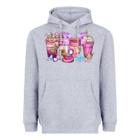 Heather Grey princess coffee cups Heavyweight Hoodie - Zillion Design Studio