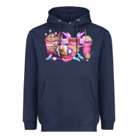 Navy princess coffee cups Heavyweight Hoodie - Zillion Design Studio