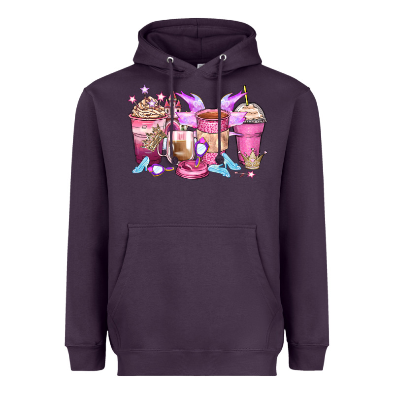 Princess Coffee Cups Heavyweight Hoodie by Zillion Design Studio | Teevron