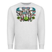 Oatmeal Heather summer mom Premium Sweatshirt - CowhideDigitalArt