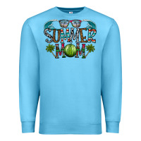 Ocean Blue summer mom Premium Sweatshirt - CowhideDigitalArt