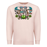 Pale Pink summer mom Premium Sweatshirt - CowhideDigitalArt