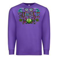 Purple summer mom Premium Sweatshirt - CowhideDigitalArt