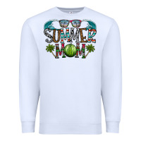 White summer mom Premium Sweatshirt - CowhideDigitalArt