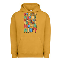 Pigment Peanut Butter my child may be non verbal but this mama ain't Urban Hoodie - MaliasSmallBusiness