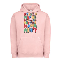 Pigment Salmon my child may be non verbal but this mama ain't Urban Hoodie - MaliasSmallBusiness