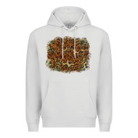 Dove Grey leopard leather turquoise background Premium Hoodie - RanaPortraitStore