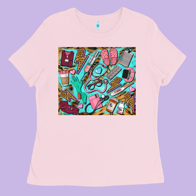 Nurse Tumbler Ladies Tee Designed By Barkaloodesign
