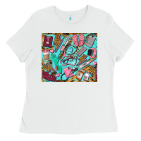 White nurse tumbler Ladies Tee - BarkalooDesign
