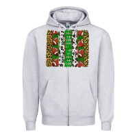 Heather Grey football brush strokes Zipper Hoodie - texasbilliewilder