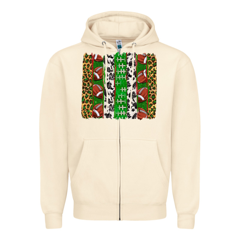 Football Brush Strokes Zipper Hoodie by texasbilliewilder | Teevron