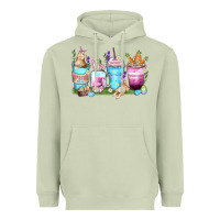 Matcha rabbit coffee cups Heavyweight Hoodie - Zillion Design Studio